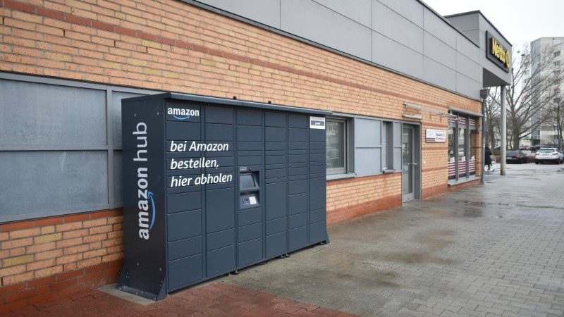Dresden hat seinen ersten "Amazon Locker"  Foto: MeiDresden.de