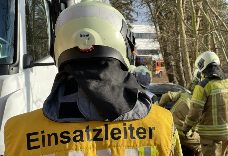 © Feuerwehr Dresden Symbolbild Ein Führungsdienst im Einsatz.