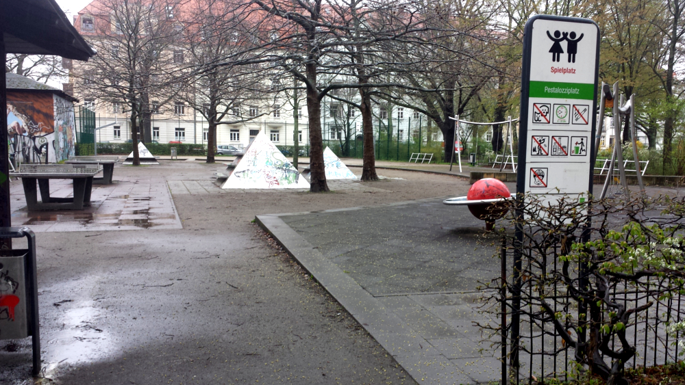 Ab 17. April wir der in die Jahre gekommene Spielplatz am Pestalozziplatz saniert ©MeiDresden.de