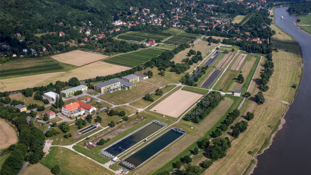 Luftbild Wasserwerk Hosterwitz ©SachsenEnergie