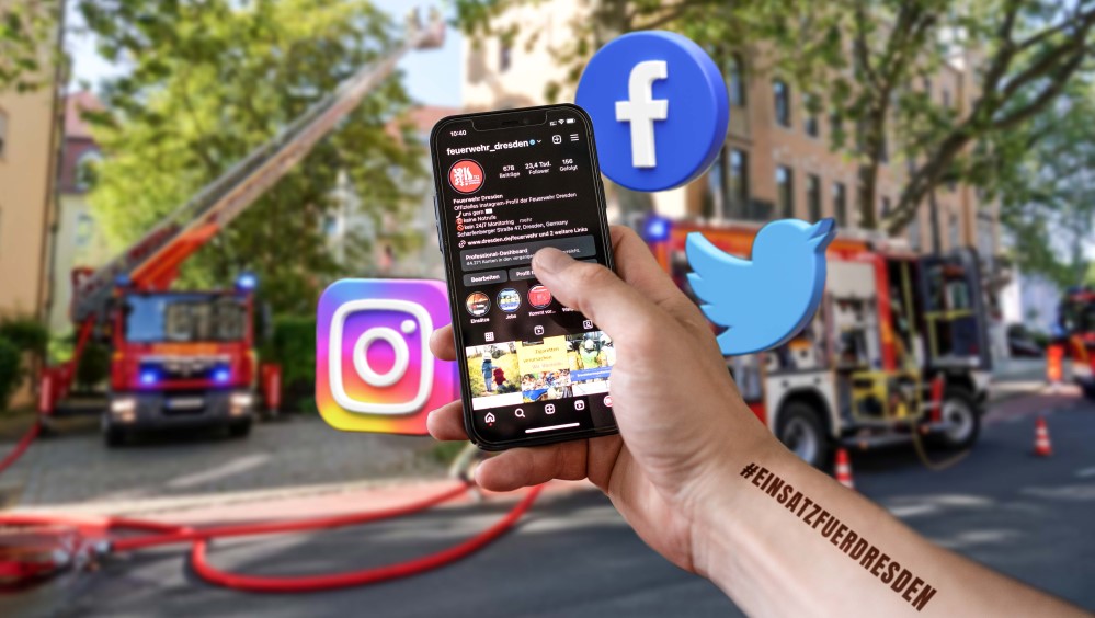 © Feuerwehr Dresden Folgen Sie der Feuerwehr Dresden auf Twitter, Instagram & Co und verpassen Sie nichts!