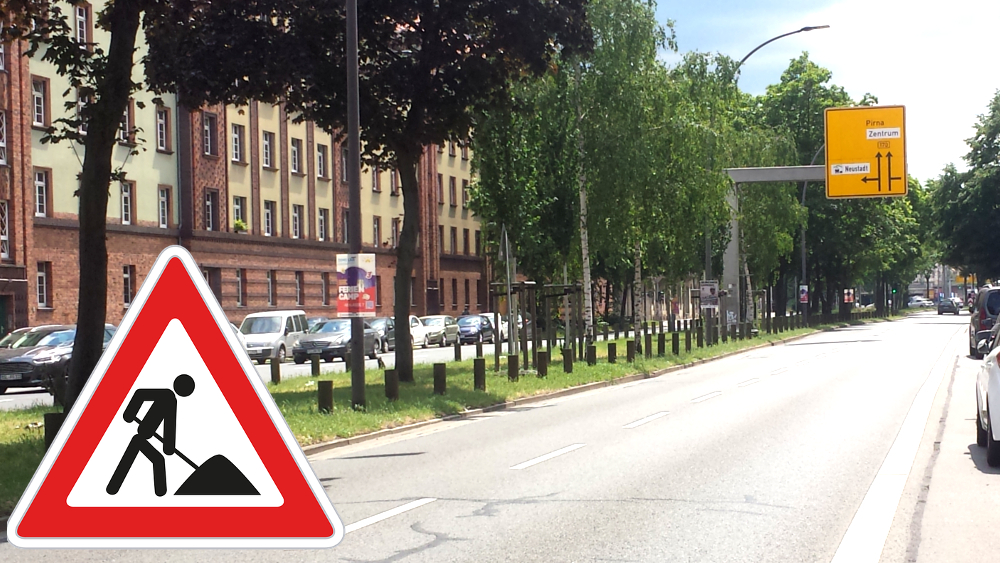 Erneuerung der Strom- und Gasleitungen Hansastraße / Lößnitzstraße ©MeiDresden.de