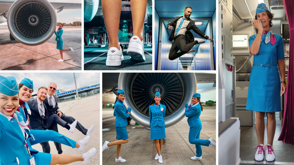 „Sneaker Flydays“ - Collage Sneaker ©Eurowings