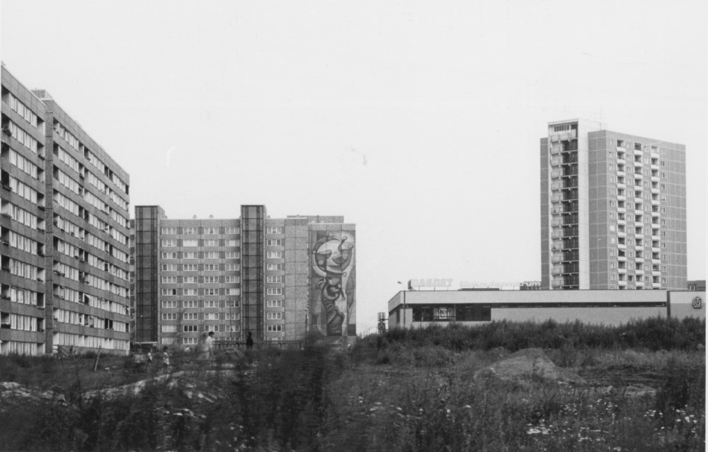 Wandbild um 1979   Foto: ©  Siegfried Schade 