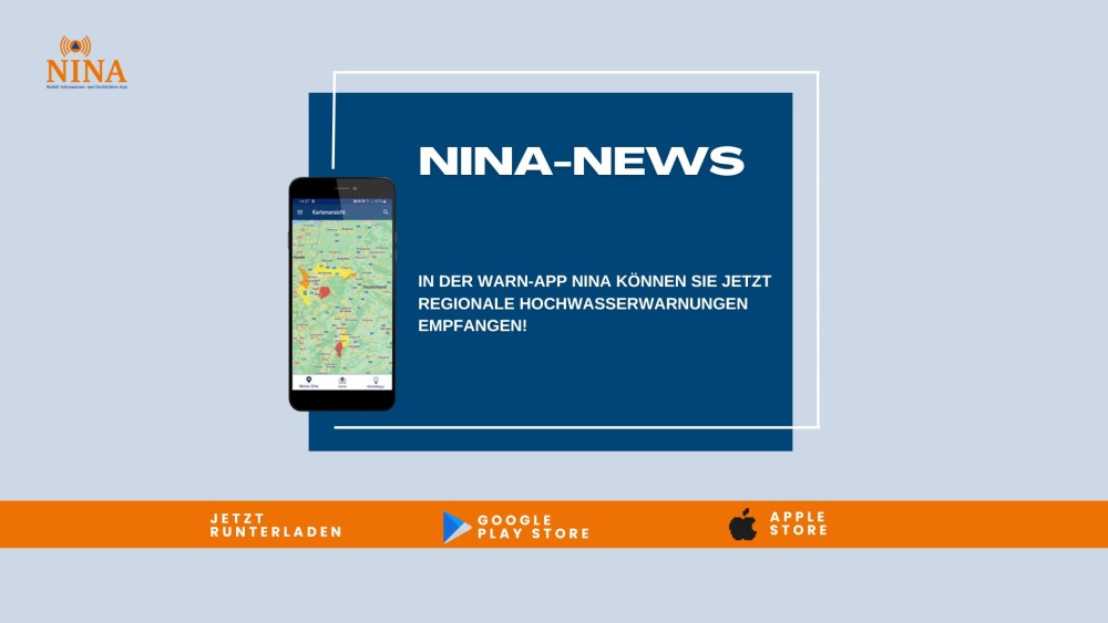 BBK Warn App NINA Hochwasserwarnung  Foto: BBK