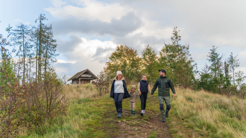 Der kurze Aufstieg zum Kapitelsberg ist auch für Kinder gut zu schaffen. © DJD/Tourismusbetrieb Oberharz am Brocken/Jan Reichel