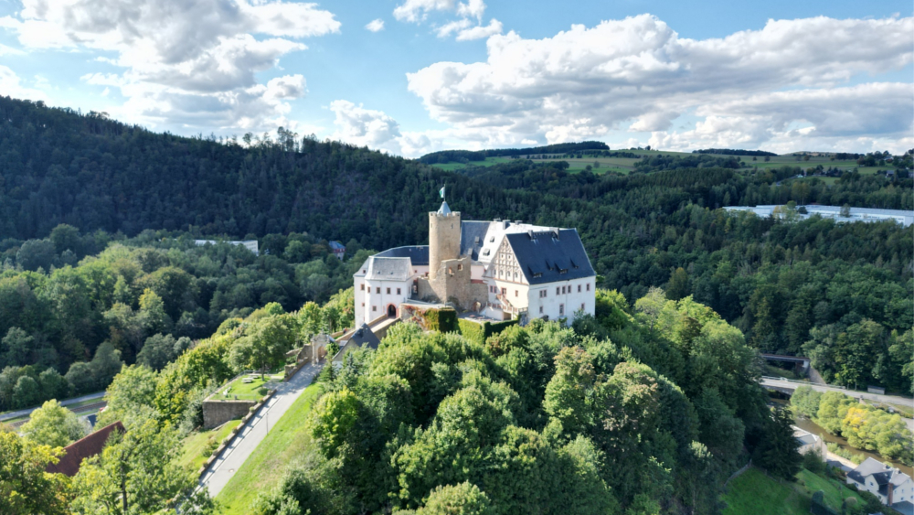 Burg Scharfenstein von oben © ASL Schlossbetriebe gGmbH