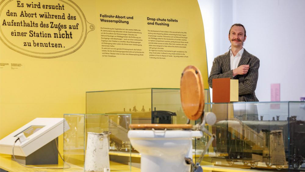 Ausstellung „Unter Druck“ zeigt die Geschichte der Zugtoilette ©DB Museum