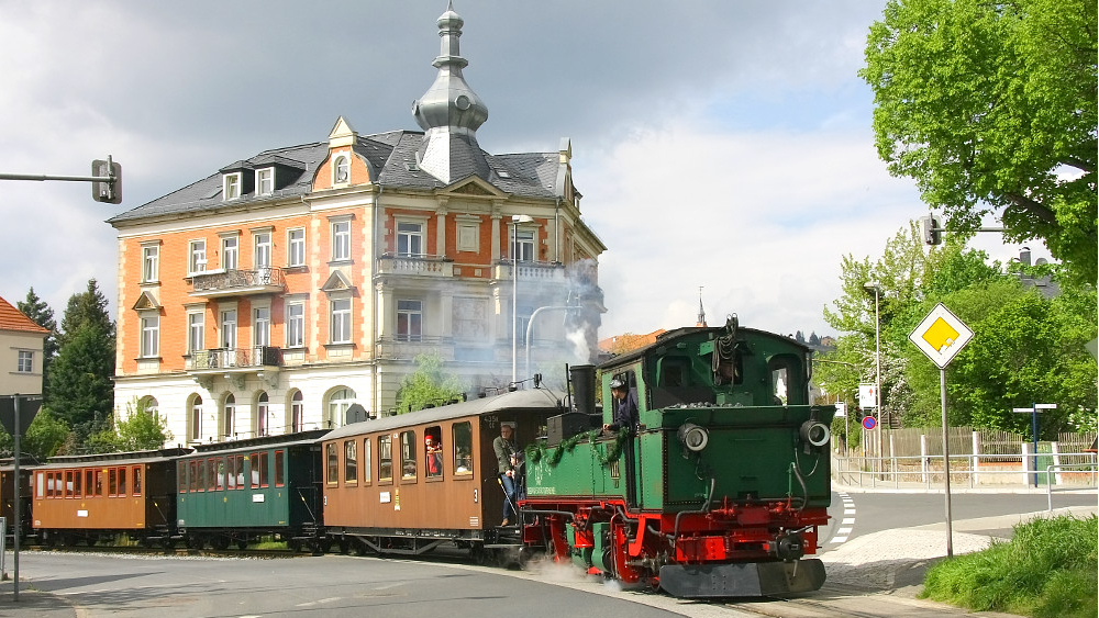 Sonderzug in Radebeul  ©Traditionsbahn Radebeul