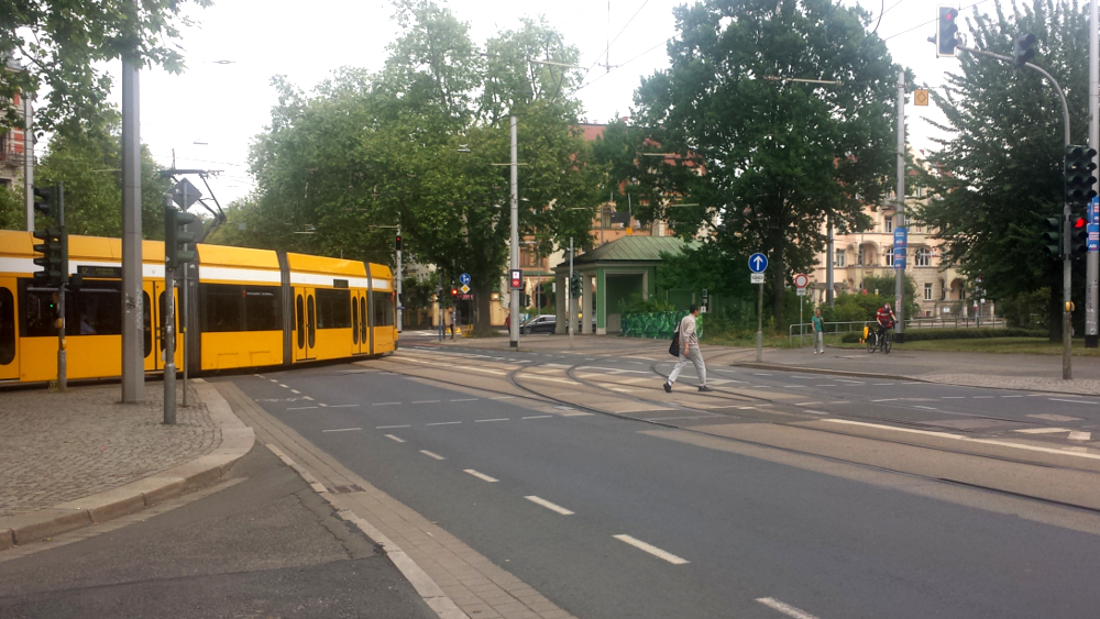 Der erste Bauabschnitt führt vom Fetscherplatz bis zur Haltestelle Borsbergstrasse ©MeiDresden.de