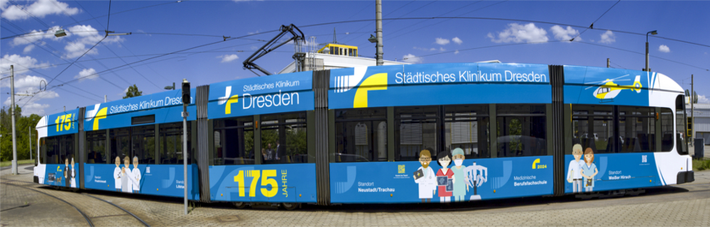 Jubiläumsstraßenbahn 15 Jahre Städtisches Klinikum Dresden © Steffen Füssel