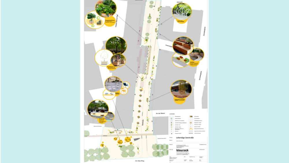 Aufbauplan Lebendige Seestrasse ©Landeshauptstadt Dresden