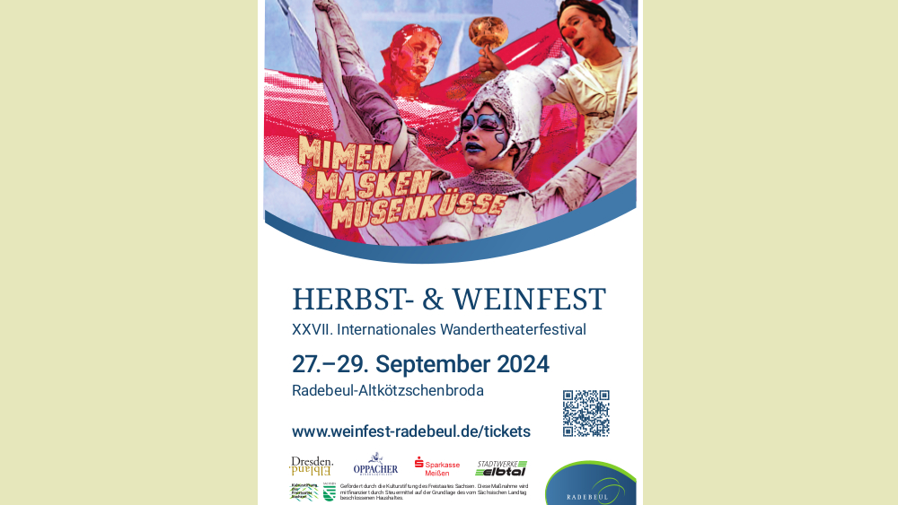 Plakat Weinfest Radebeul 2024 ©Große Kreistadt Radebeul