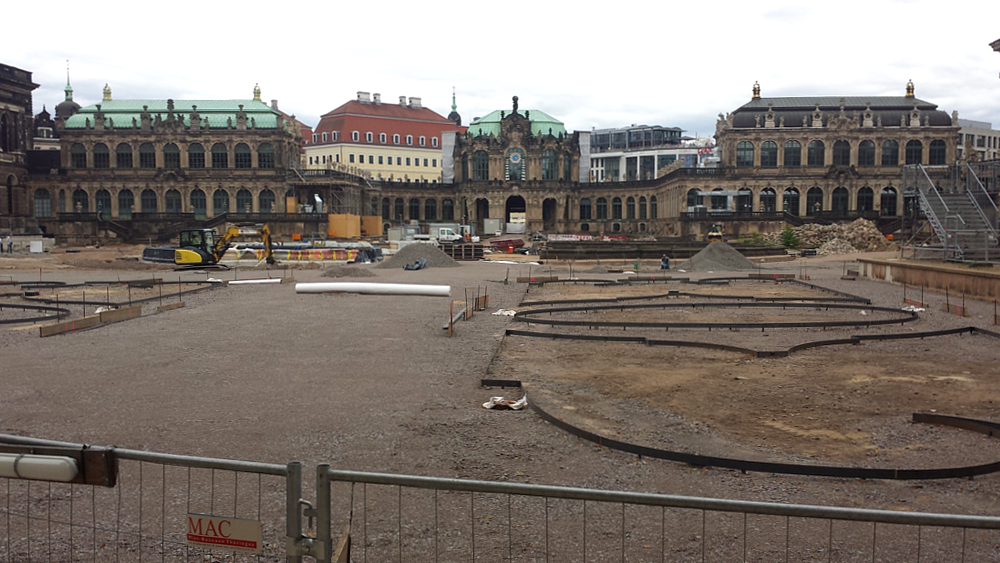 Dresdner Zwinger noch immer Großbaustelle ©NeiDresden.de