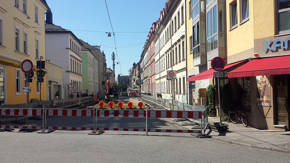 Katharinenstraße in der Neustadt wird komplett saniert ©MeiDresden.de