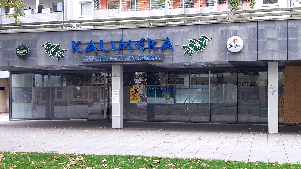 Immer mehr Leerstand auf der Hauptstraße - Griechisches Restaurant geschlossen ©MeiDresden.de