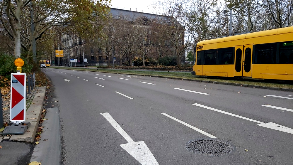 Auf der Köpkestraße soll ein neuer Radweg entstehen. Foto: MeiDresden