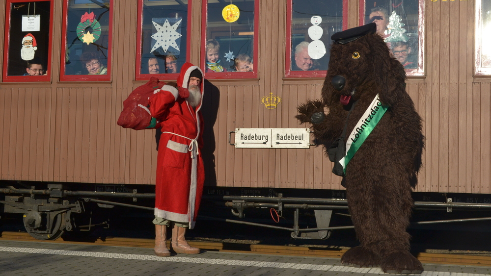 Nikolausfahrten  Wochenende auf der Lößnitzgrungbahn. Foto: Traditionsbahn Radebeul 