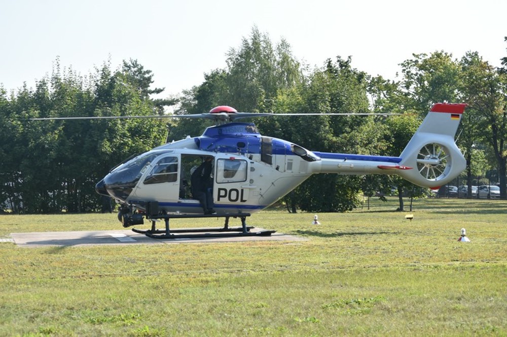 Dresdner Polizei nimmt neuen Hubschrauber in Empfang. MeiDresden.de (Archiv)