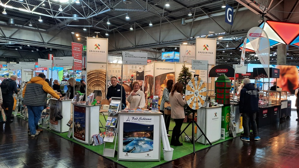 Messestand Erlebnisheimat Erzgebirge. Foto: TVE