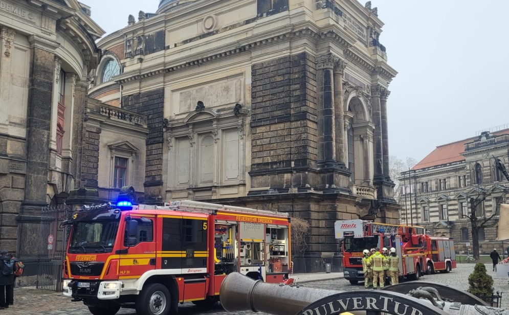 Brand HFBK   Foto: Feuerwehr Dresden