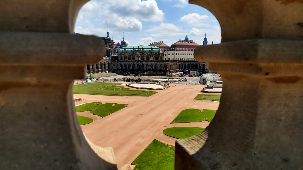 So langsam erstrahlt der Innenhof des Dresdner Zwingers wieder in seiner, alten, neuen Schönheit. Foto: MeiDresden.de
