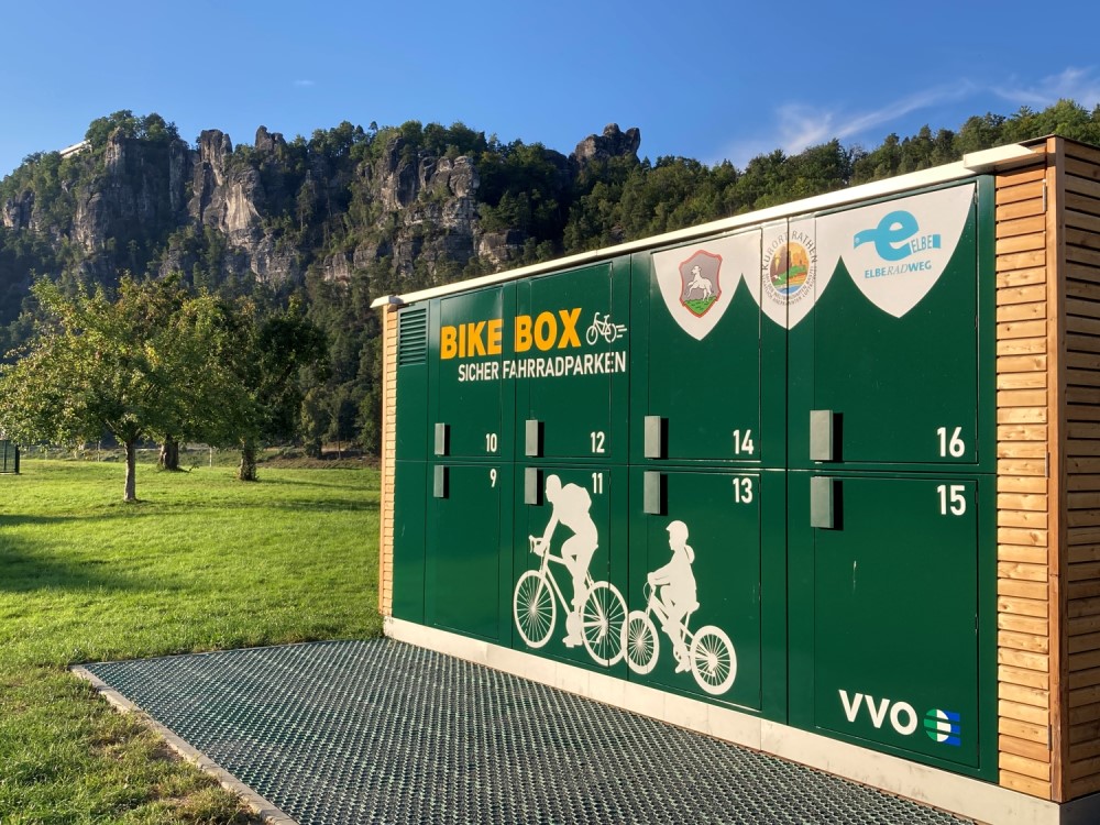 Fahrradbox Kurort Rathen      Foto: VVO