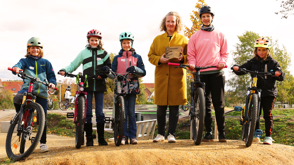 Bikekurs für Mädchen auf dem Bikepark in Coswig. Foto: Stadtverwaltung Coswig