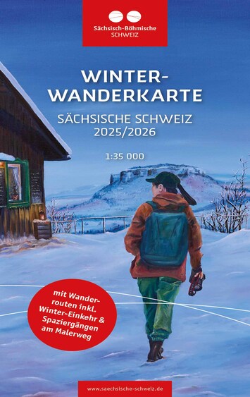 Titelseite der neuen Winterwanderkarte. Foto: TVSSW