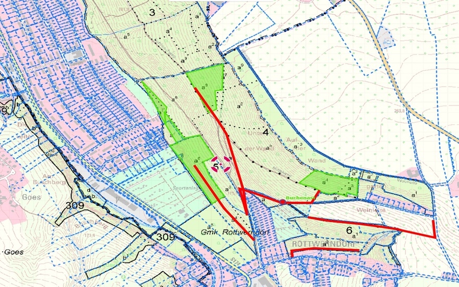 Karte Waldpflege südliche Viehleie. Grafik: STAATSBETRIEB SACHSENFORST