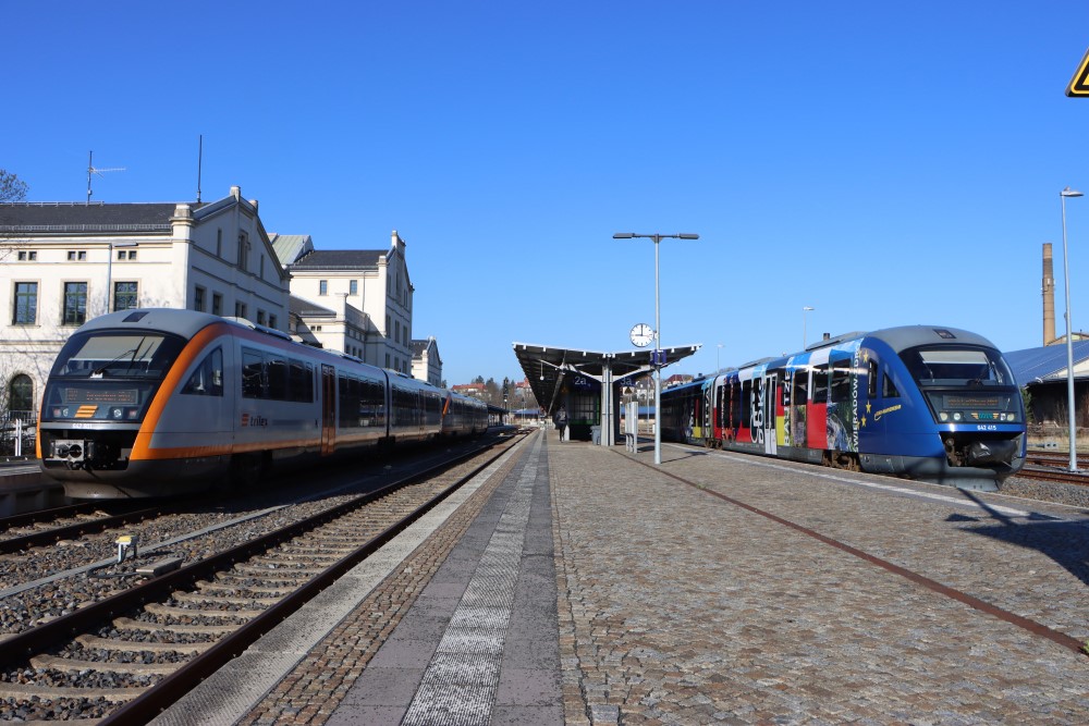 Züge am Bahnhof Zittau   Foto: ZVON Marko Jakob