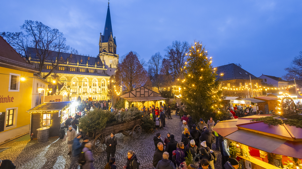 Lichterglanz und Budenzauber Altkötzschenbroda. Foto_: Sylvio Dittrich