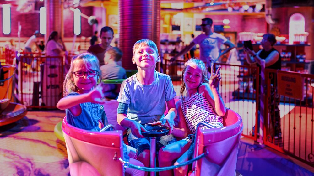 Indoor Fahrspass in Oskarshausens Naschfabrik. Foto: Oskarshausen