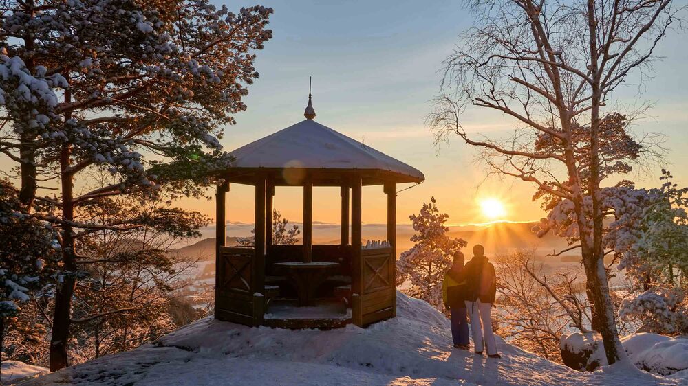 1Winterspaziergang am Malerweg. Foto: Yvonne Brückner
