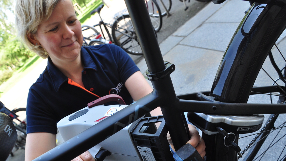 ADFC DD Fahrradcodierung .Foto : ADFC Dresden e.V.