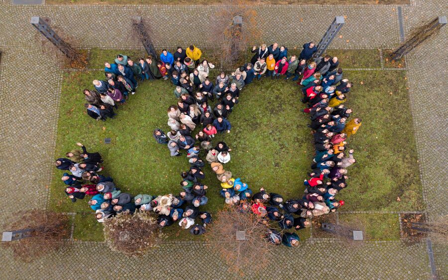 Drohenbild HSKD 30 Jahre  Jubiläum. Foto: Heinrich-Schütz-Konservatorium Dresden