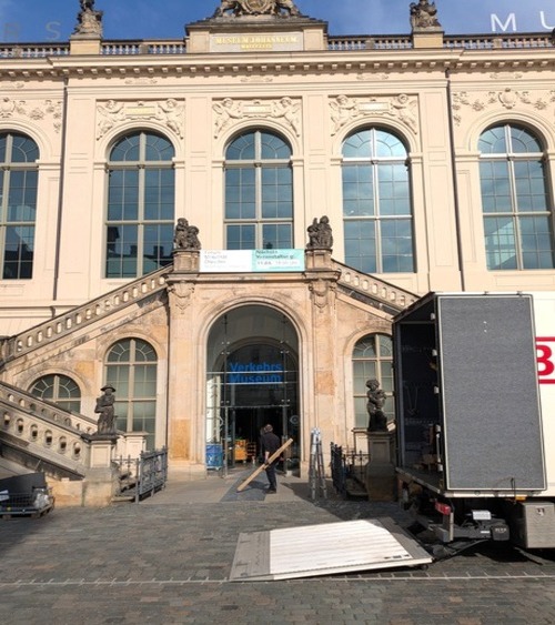 Umbau Foyer Verkehrsmuseum Dresden startet. Foto: Verkehrsmuseum Dresden