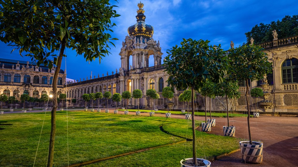 Dresdner Zwinger zur Blauen Stunde. Foto:  Sebastian Rose
