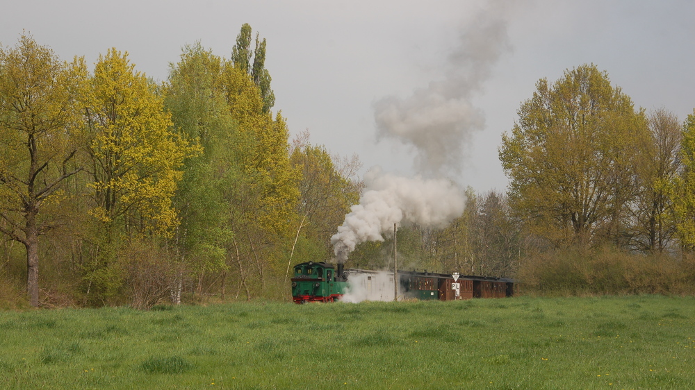 Fruhling mit der Traditionsbahn. Foto: Traditionsbahn Radebeul e.V.