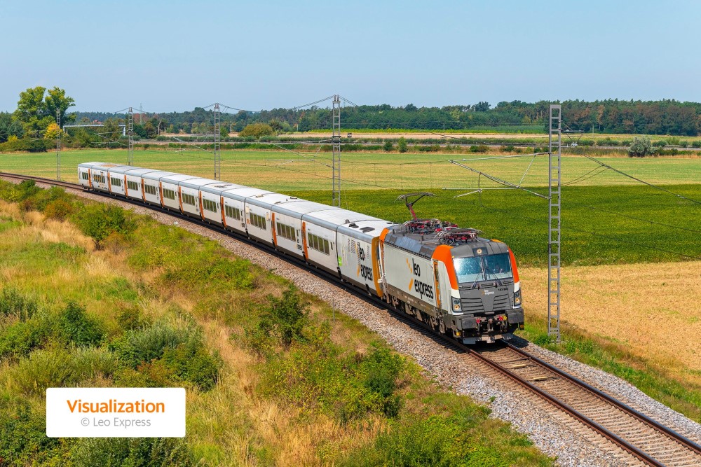 Leo Express Zug Talgo Visualisierung   © Leo Express