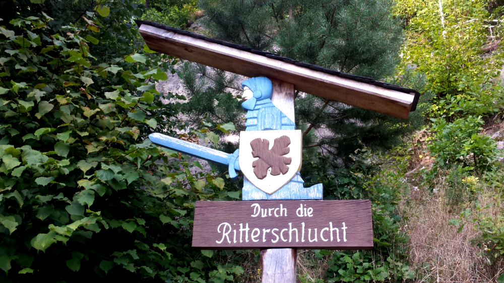 Ritterschlucht am Berg Oybin. Foto: MeiDresden.de
