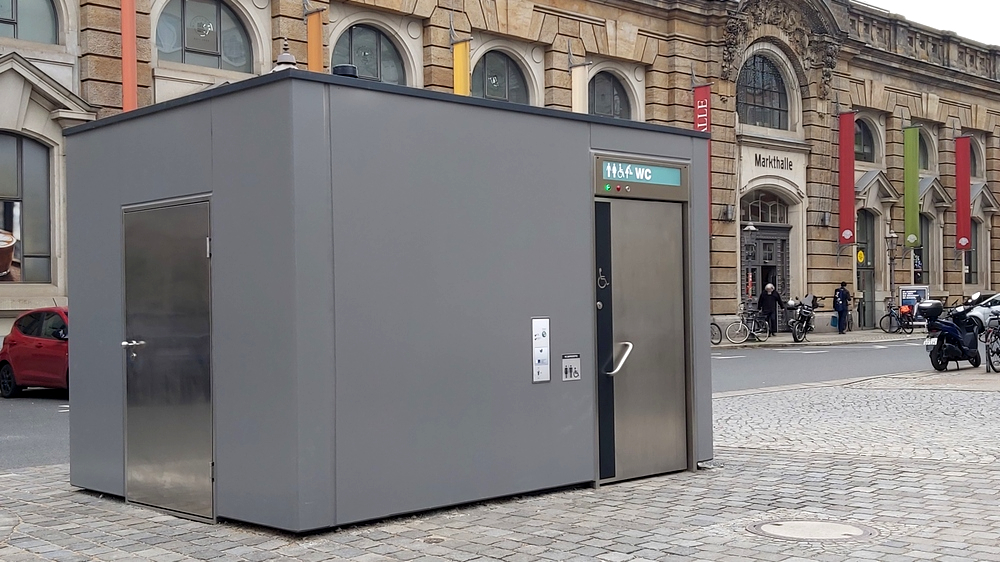 Landeshauptstadt nimmt neue Toilettenanlage an der Ritterstraße in Betrieb. Foto: MeiDresden.de