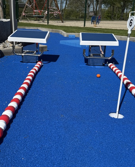 Einweihung der Adventuregolf-Anlage im Freibad Coswig-Kötitz. Foto: Stadtverwaltung Coswig