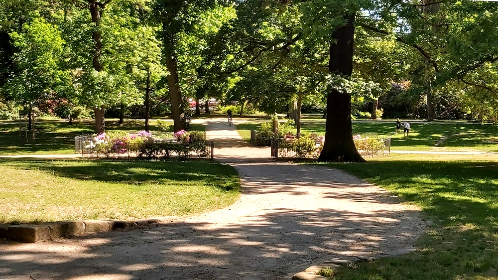 Hermann-Seidel-Park denkmalgerecht saniert- Neue Wege, Spielplatz, Pflanzungen und Trinkbrunnen fertiggestellt. Foto: MeiDresden.de