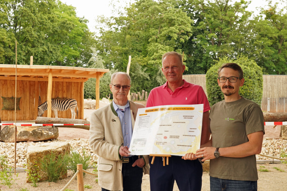 Eröffnung der erweiterten Giraffen und Zebraanlage im Zoo Dresden  © Zoo Dresden