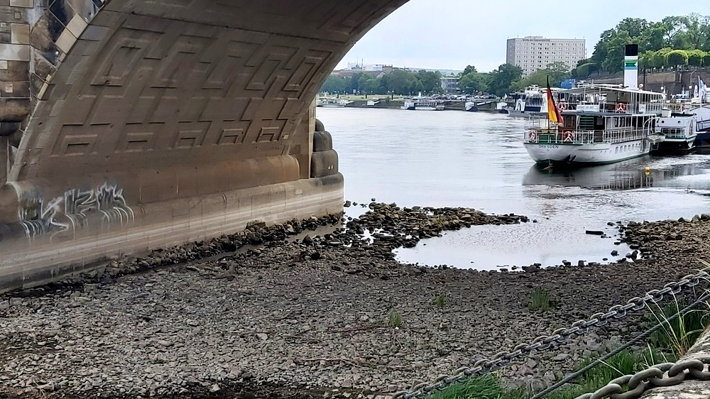 Sachsen war mit knapp durchschnittlichen rund 66 l/m² (69 l/m²) das zweitnasseste Bundesland, trotzdem führen die Flüsse vielerorts wenig Wasser. Foto: MeiDresden.de