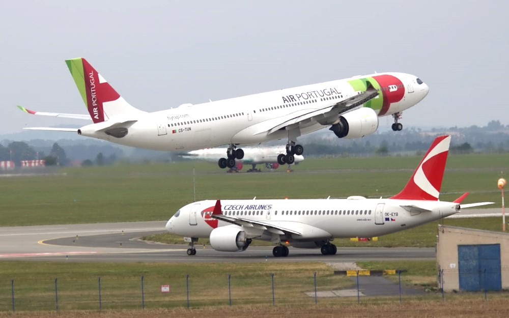 TAP startet auf dem Prager Flughafen  Foto: Tim Völkel