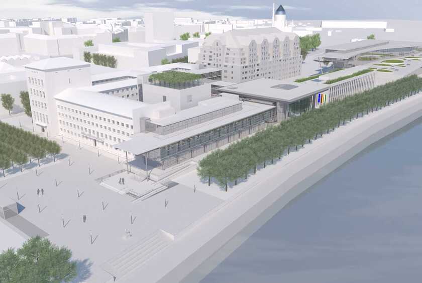 Visualisierung Landtag SIB © Peter Kulka Architektur