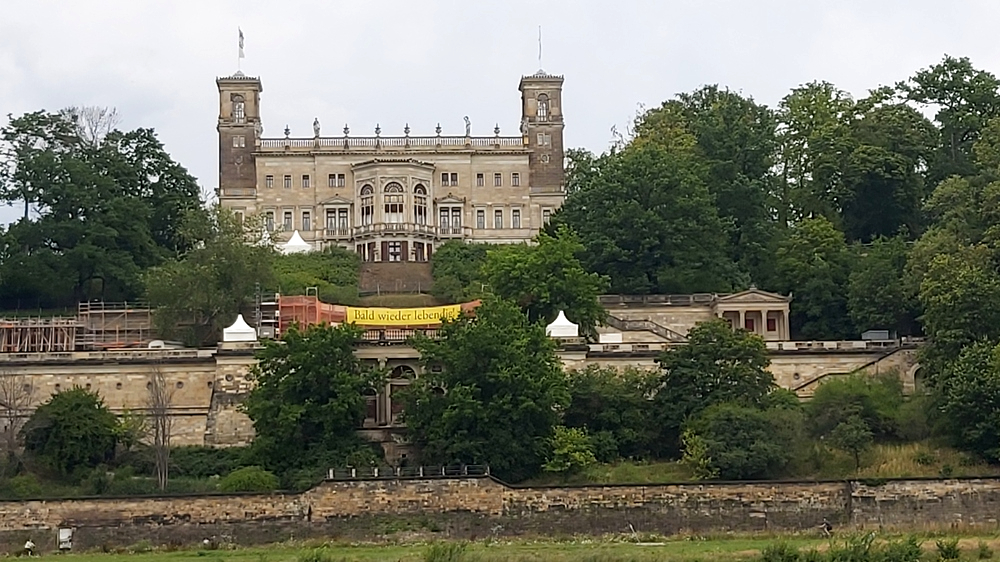 Sanierung des historischen Römischen Bades am Schloss Albrechtsberg macht Fortschritte. Foto: MeiDresden.de