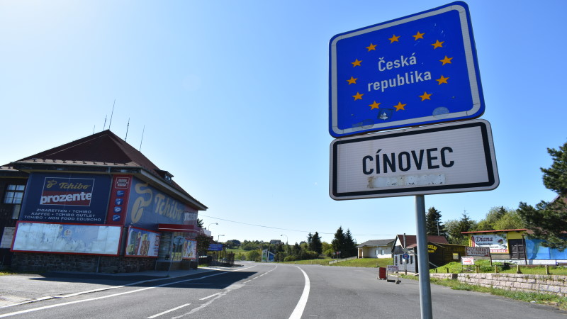 Aufhebung der Grenzkontrollen zu Tschechien - Grenze in Cinovec   (Foto: MeiDresden.de)